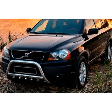 Кенгурятник WT004 Нержавейка для Volvo XC90 2002-2014 гг
