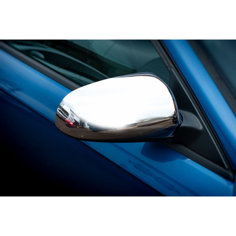 Накладки на дзеркала 2004-2008 (2 шт., нерж) для Ауди A6 C6 рр