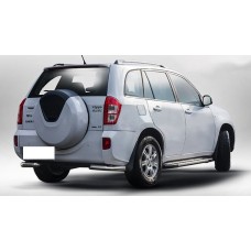 Задние уголки AK003 (2 шт, нерж) для Chery Tiggo 3