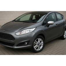 Накладки на дзеркала (2 шт) OmsaLine - Хромований пластик для Ford Fiesta 2008-2017 рр