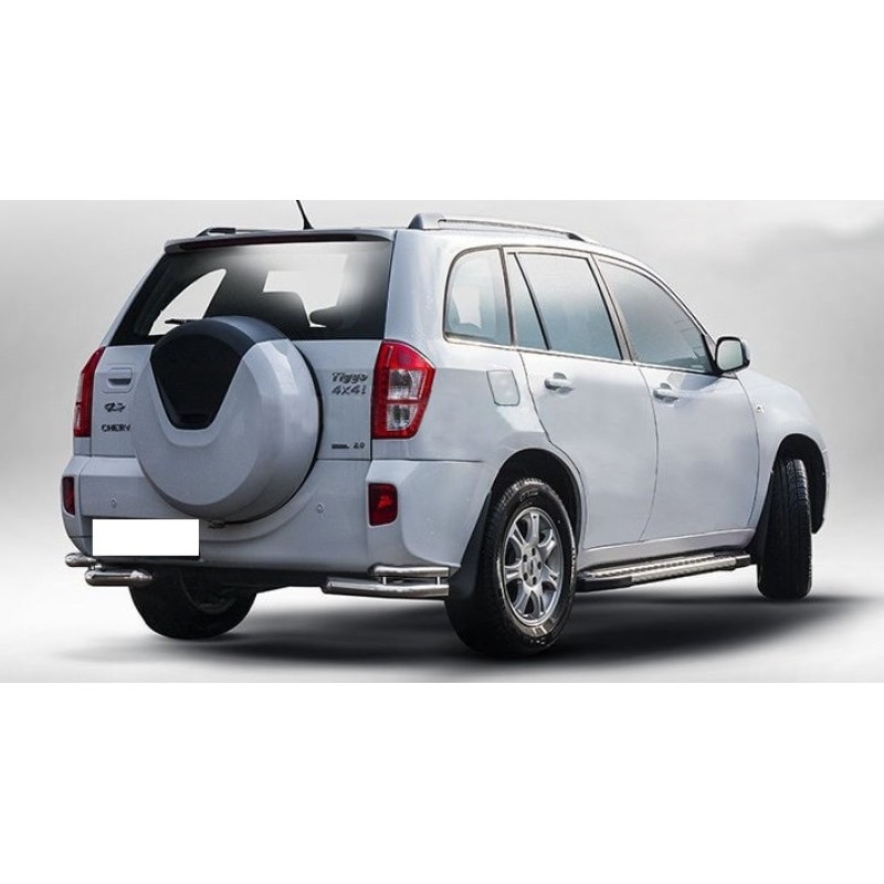 Задні подвійні куточки AK003-double (2 шт., нерж) для Chery Tiggo 3