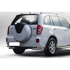 Задні подвійні куточки AK003-double (2 шт., нерж) для Chery Tiggo 3 2005- рр
