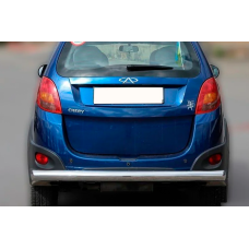 Задняя защита AK002 (2 шт., нерж. сталь) для Chery Beat 2009-2015 гг