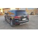 Задній захист AK002 (2 шт., нерж) для Volkswagen Touareg 2002-2010 рр