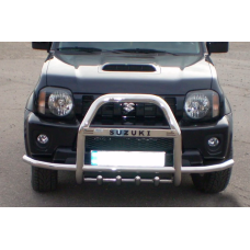 Кенгурятник з вусами QT007 (нерж) для Suzuki Jimny 1998-2018 рр