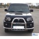 Кенгурятник з вусами QT007 (нерж) для Suzuki Jimny 1998-2018 рр