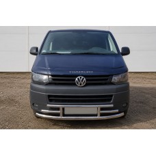 Передній захист F3-42 (нерж) для Volkswagen T5 2010-2015 рр