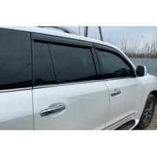 Ветровики 8 см (4 шт, HIC) для Lexus LX570/450d 2008-2022 гг