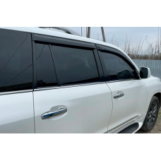 Ветровики 8 см (4 шт, HIC) для Lexus LX570/450d 2008-2022 гг