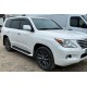 Ветровики 8 см (4 шт, HIC) для Lexus LX570/450d 2008-2022 гг