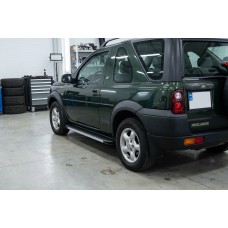 Бокові пороги Maya V1 (2 шт., алюміній) для Land Rover Freelander I 1997-2006 рр