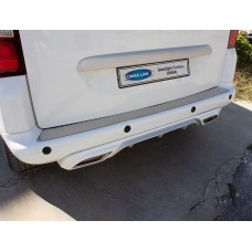 Накладка на задній бампер Omsa Line (нерж.) для Citroen Berlingo 2008-2018 рр