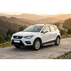 Бокові пороги Allmond Grey (2 шт., алюміній) для Seat Arona 2017- рр