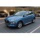 Боковые пороги Allmond Grey (2 шт., алюминий) для Hyundai Kona 2017-2023 гг