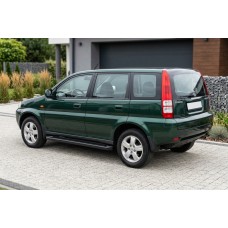 Бокові пороги Allmond Black (2 шт., алюміній) для Honda HR-V 1998-2006 рр