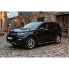 Бокові пороги Allmond Black (2 шт., Алюміній) 2014-2019 для Land Rover Discovery Sport 2014- рр