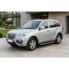 Бокові пороги Fullmond (2 шт., алюміній) для Lifan X60 2011- рр