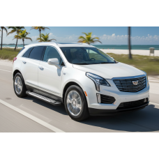 Боковые Подножки Line (2 шт., Алюминий) для Cadillac XT5 2016- гг