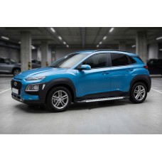 Бокові пороги Line (2 шт., алюміній) для Hyundai Kona 2017-2023 рр