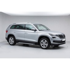 Бокові пороги Line (2 шт., алюміній) для Skoda Kodiaq 2016-2023 рр