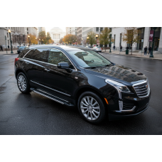 Бокові пороги RedLine V1 (2 шт., алюміній) для Cadillac XT5 2016- рр