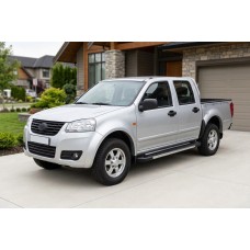 Бокові пороги RedLine V1 (2 шт., алюміній) для GreatWall Wingle 5 2006- рр