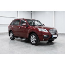 Боковые пороги RedLine V1 (2 шт., алюминий) для Lifan X60 2011- гг