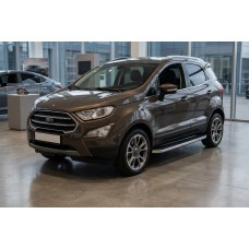 Бокові пороги Tayga Grey (2 шт., алюміній) для Ford Ecosport 2013-2022 рр