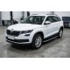 Боковые Подножки Tayga Grey (2 шт., Алюминий) для Skoda Kodiaq 2016-2023 гг