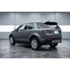 Бокові пороги Tayga Black (2 шт., Алюміній) 2014-2019 для Land Rover Discovery Sport 2014- рр