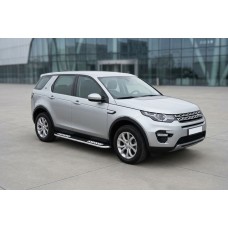 Боковые Подножки Tayga V2 (2 шт., Алюминий) 2014-2019 для Land Rover Discovery Sport 2014- гг
