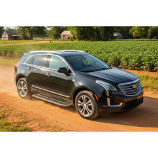 Бокові пороги Bosphore Grey (2 шт., алюміній) для Cadillac XT5 2016- рр