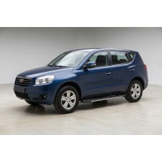 Бокові пороги Bosphore Grey (2 шт., алюміній) для Geely Emgrand X7 2011- рр