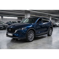 Бокові пороги Bosphore Grey (2 шт., алюміній) для Mazda CX-5 2017- рр