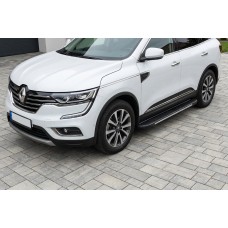 Боковые Подножки Bosphore Grey (2 шт., Алюминий) для Renault Koleos 2016-2024 гг