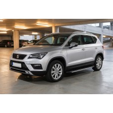 Бокові пороги Bosphore Grey (2 шт., алюміній) для Seat Ateca 2016- рр