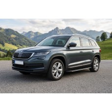 Бокові пороги Bosphore Grey (2 шт., алюміній) для Skoda Kodiaq 2016-2023 рр
