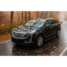 Боковые Подножки Bosphore Black (2 шт., Алюминий) для Cadillac XT5 2016- гг