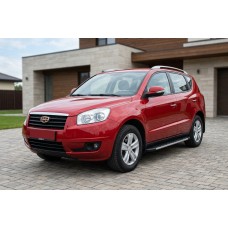 Бокові пороги Duru (2 шт., алюміній) для Geely Emgrand X7 2011- рр