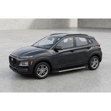 Бокові пороги Duru (2 шт., алюміній) для Hyundai Kona 2017-2023 рр