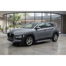 Бокові пороги Rainbow (2 шт., алюміній) для Hyundai Kona 2017-2023 рр