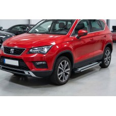 Бокові пороги Rainbow (2 шт., алюміній) для Seat Ateca 2016- рр