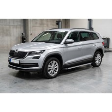 Боковые Подножки Maya V1 (2 шт., Алюминий) для Skoda Kodiaq 2016-2023 гг