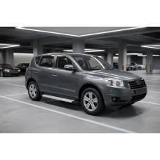Бокові пороги Maya V2 (2 шт., алюміній) для Geely Emgrand X7 2011- рр