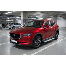 Бокові пороги Maya V2 (2 шт., алюміній) для Mazda CX-5 2017-2025 рр
