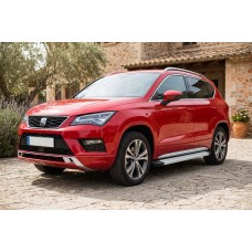 Бокові пороги Maya V2 (2 шт., алюміній) для Seat Ateca 2016- рр
