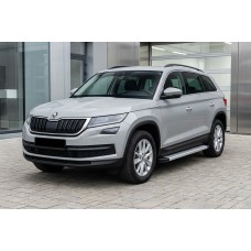 Боковые Подножки Maya V2 (2 шт., Алюминий) для Skoda Kodiaq 2016-2023 гг