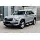 Боковые Подножки Maya V2 (2 шт., Алюминий) для Skoda Kodiaq 2016-2023 гг