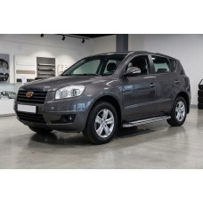 Бокові пороги Maydos V2 (2 шт., алюміній -2026 нерж) для Geely Emgrand X7 2011- рр