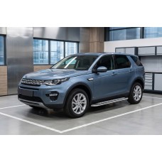 Бокові пороги Maydos V2 (2 шт., Алюміній -2026 нерж) 2014-2019 для Land Rover Discovery Sport 2014- рр